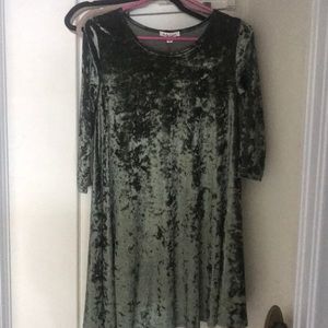 Velvet swing dress